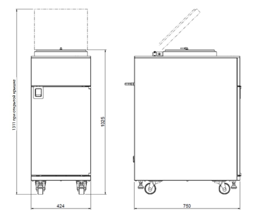 КОНСТРУКЦИЯ И ГАБАРИТНЫЕ РАЗМЕРЫ. Sawatec HP 300.png