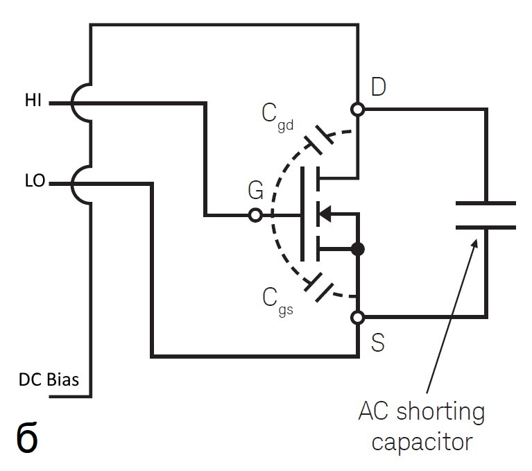 Схема измерения входной емкости силового транзистора.jpg
